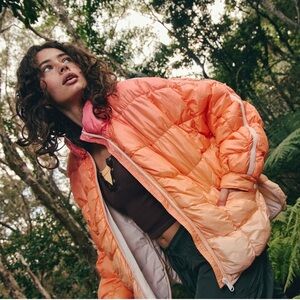 New free people FP movement Scrunchy Glossy Pippa Packable Puffer Jacket size S